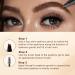 DAGEDA 2-in-1 Eyebrow Pen and Eyebrow Gel Magic Eyebrow Pencil with 4 Fork Tip Waterproof Microblading Eyebrow Pen Brow Gel Long-Lasting Natural Eye Brow Pen For Defining Brows 04 Black - Buy Online on GoSupps.com