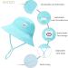 HSYZZY Baby Sun Hat UPF 50+ Toddler Beach Bucket Hat | Adjustable Cap for Boys and Girls (2-4 Years), Aqua - Buy Online on GoSupps.com