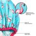 Fashionista Flamingo Oversized Waterproof Shower Cap - Reusable & Adjustable for All Hair Lengths - Buy Online on GoSupps.com