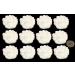12 x Edible 3D 50mm Icing Roses 20 colours toppers decorations cake (White) - Buy Online on GoSupps.com