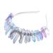 AWAYTR Raw Crystal Quartz Crown Rhinestone Tiara Headband - Watercolor Mermaid Headpiece for Women, Perfect for Weddings & Parties - Buy Online on GoSupps.com