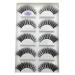 UAMOU 10/50 Boxes 5 Pairs 3D Mink False Eyelashes Hair Natural Cross Long Messy Makeup Fake Eye Lashes Extension Make Up Faux Cils Cheerfully (Color : 5Pairs H02 Size : 100 Boxes 500Pairs)