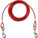 Artilife 30FT Dog Stakes Dog Leash Ground Anchor Tie Out Cable and 16.5" Anti Rust Stake for Small to Medium Dog Up to 100Lbs in Weight in Outdoor Yard and Camping - Buy Online on GoSupps.com