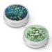 Pill dose 3 compartments Medicine Pill dose portable pill box for bag or wallet Pillendose Decorative Metal Medicine Vitamin Organizer Unique Gift (2 pieces) Set-2-van Gogh Almond Blossom+Vase with Pink Roses 2 pieces