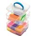 Perler Bead Large Organizer Stackable Storage Container 3pc Set | Square Bead Trays - Buy Online on GoSupps.com
