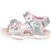 Geox Girl's B Sandal Agasim 4.5 UK - Silver Pink Stylish and Comfortable Sandals - Buy Online on GoSupps.com