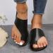 Women's Orthopedic Bunion Flip Flops - Black, Size 8 | Hallux Valgus Foot Correction Sandals for Summer Outdoor Travel - Buy Online on GoSupps.com