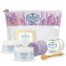 Naples Soap Company Cult Classics Collection Gift Set Natural Soap Body Butter Sea Salt Scrub Shampoo and Conditioner Bars Eco-Friendly Cruelty-Free No Parabens or Silicones Lavender