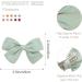 20 Pieces Girls Hair Bows Linen Fabric Bows Alligator Clips Hair Accessories for Little Girls Toddlers Kids and Teens(Blue and Green) - Buy Online on GoSupps.com