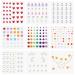 9 Sheets Self Adhesive Face Gems Stickers Face Glitter Colorful Jewels Rhinestones for Makeup Hair Gems Hearts Star Stickers for Face Eye Makeup Nail Body Crafts