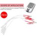 20pcs TENS Wire Cable Clip Electrode Wires for TENS Unit Physiotherapy Machine - Buy Online on GoSupps.com