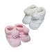 Royal Icon Newborn Baby Booties 0-3 Months Baby Boys Girls Pom Pom Booties Adorable Warm Soft Stylish Bootees Ideal for Indoor and Outdoor Use RI408 3 Months Pink White Ri377