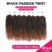 Passion Twist Hair - 14 Inch 8 Packs Crochet Pretwisted Curly Hair for Black Women - T30 - Buy Online on GoSupps.com