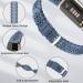 3 Pack Slim Sport Bands Compatible with Fitbit Luxe Band for Women Soft Silicone Lace Thin Hollow-Out Replacement Wristbands Breathable Bands for Fitbit Luxe Fitness Smart Watch Suits for 5.6"-7.1" Wrists G-Lavender Gray/Alaskan-Blue/Purple - Buy Online on GoSupps.com