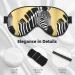 Black and White Zebra Unisex Adjustable Buckle Blackout Sleep Eye Mask for Travel Yoga & Office Naps - Shop Now - Buy Online on GoSupps.com