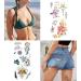 30pcs Waterproof Flower Temporary Tattoos for Women L7.5xW3.6 - Trendy and Stylish Designs - Buy Online on GoSupps.com