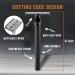 Long Handle Double Edge Safety Razor with 10 Japanese Stainless Steel Blades for Close and Clean Shaving - Black - Buy Online on GoSupps.com