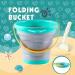Foldable Pail Bucket | Sand Pail - Beach Bucket Sand Buckets Folding Bucket Easter Bucket for Kids Camping Frifer - Buy Online on GoSupps.com