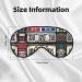 SSIMOO Double-Sided Eye Mask - Old License Plate Print | Soft Light Blocking for Better Sleep | International Shipping - Buy Online on GoSupps.com