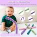 Silicone Teether Tubes for Babies 6-18 Months - 4 Pack - BPA Free - Chewable Toddler Toys for Sensory Kids - Dishwasher & Freezer Safe - Buy Online on GoSupps.com
