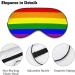 Rainbow LGBT Pride Flag Sleep Mask - Adjustable Eye Cover for Sleeping and Travel - Buy Online on GoSupps.com