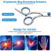 Premium Curved Dog Scissors - Stainless Steel Grooming Scissors for Dogs & Cats | Safety Round Pointed Design - Buy Online on GoSupps.com