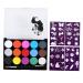 Ipetboom 1 Set Body Paint Face Paint Pallet Face Paint Oil Safe Makeup Safe Pigment Face Pigment Oil Makeup Kit Top Coat Water-based Water Soluble Face Paint Make up Kit