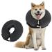 Inflatable breakwell for dogs & cats protective collar dog with adjustable Velcro fastener Dog collar leak protection for recovery after operations or wounds hubal ruff dog leak protection (m)