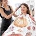 Kigai Halloween Pumpkins Barber Cape - Waterproof Hair Cutting Cape for Men & Women | Adjustable Snap Closure - Professional Salon Hairdressing Cape - Buy Online on GoSupps.com