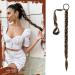 Sofeiyan Long Braid Ponytail Extension with Hair Tie Straight Sleek Wrap Around Hair Extensions Braid Pony Tail Fluffy Natural Soft Synthetic Hairpieces for Women Daily Wear 26 inch-Brown with Blonde 26 Inch (Pack of 1) Chocolate Brown with Blonde