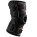 Omples Hinged Knee Brace for Knee Pain Knee Braces for Meniscus Tear Knee Support with Side Stabilizers for Men and Women Patella Knee Brace for Arthritis Pain Running Working Out Black (X-Large) Black X-Large