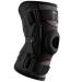Omples Hinged Knee Brace for Knee Pain Knee Braces for Meniscus Tear Knee Support with Side Stabilizers for Men and Women Patella Knee Brace for Arthritis Pain Running Working Out Black (X-Large) Black X-Large