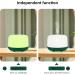 Diffofe 300ml Essential Oil Diffuser with Remote Control - Electric Aroma Humidifier - 8 Hours Quiet Operation - 7 LED Color Night Lights - Timer - Green - Buy Online on GoSupps.com