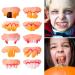 Zceplem 5 PCs Fake Teeth - Funny Gnarled Teeth Gag Props for Halloween Parties & Costume Decorations - Buy Online on GoSupps.com