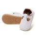 RVROVIC Baby Girl Moccasins Princess Mary Jane Flat Dresses Shoes Premium Lightweight Soft Sole Crib Shoes Toddler Shoes 12-18 Months A1 White