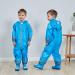 De feuilles Kids Button Rain Suit All-in-one Waterproof Puddle Suits Hooded Raincoat Jumpsuit 4-6 Years Blue - Best Children's Rain Suit - Buy Online on GoSupps.com