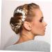 Beatifufu Pearl Bridal Hair Comb Wedding Pearls Hair Comb Rhinestone Headband Bride Headwear Prom Hair Clips Combs for Women Pearl Wedding Accesorios Para Mujer White Scarf Leaf Women's - Buy Online on GoSupps.com