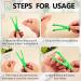 Chengu 10-Piece Reusable Dental Floss Holder Set - Eco-Friendly Flosser & Handle for Effective Oral Care (Blue & Green - Buy Online on GoSupps.com