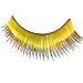 Eulenspiegel 000144 - Artificial eyelashes gold metallic 1 ml special eyelash glue instructions for carnival theme party