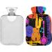 Buy Naanle Colorful Jazz Music Hot Water Bottle - 2L Large Heat Bottle for Pain Relief & Therapy | Ideal for Bed Hands Feet - Transparent & Stylish - Buy Online on GoSupps.com