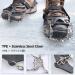 TRIWONDER Ice Grips Anti-slip 8-Spikes Crampons Cleats - Black | Large Size - Buy Online on GoSupps.com