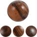 Shop Frcolor 2st Fitness Golfer Massage Balls - Wooden Handheld Therapy Balls for Seniors - Natural Ebony Texture 5.10x5.00cm - Buy Online on GoSupps.com