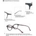 HEEYYOK Floral Cat Eye Reading Glasses for Women - Lightweight & Comfortable 1.5 Diopters - 4 Mixed Colors - Buy Online on GoSupps.com