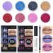Prevessel Glitter Lip Kit - 4 Metallic Colors Long-Lasting Glossy Lipsticks & Glitter Powder - Ideal for Parties & Carnivals - Includes Lip Primer & Brush - Buy Online on GoSupps.com