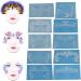 Eco-Friendly Makeup Compact - Unique Pattern Facial Stakeholders 10 Sheets for Parties & Stage Appearances - Buy Online on GoSupps.com