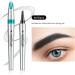 2024 Upgraded 3D Waterproof Microblading Eyebrow Pencil Contouring Pen Magic Eyebrow Pencil 4 Tipped Precise Brow Pen Waterproof Makeup Contouring Pen Fine Stroke Creates Natural Makeup Effect (1 Black) Black 1 - Buy Online on GoSupps.com