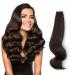 Depending on the amazing beauty hair tape into hair extensions real human hair glued tape hair extensions attached invisibly seamlessly reusably deep black 30g 20 pieces 1b # 30 cm # 1b