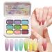 Gacqpli Nail antigradient with 9 colors modeling tools palette modeling gel for shaping