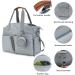 SONARIN Stylish Large Capacity Baby Changing Tote Bag - Waterproof Satchel Messenger Diaper Bag in Light Blue - Buy Online on GoSupps.com