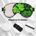 Buy SSIMOO St Patricks Day Leaves Sleep Mask - Adjustable Breathable & Fashionable Eye Mask for Comfortable Sleep - International Shipping Available - Buy Online on GoSupps.com